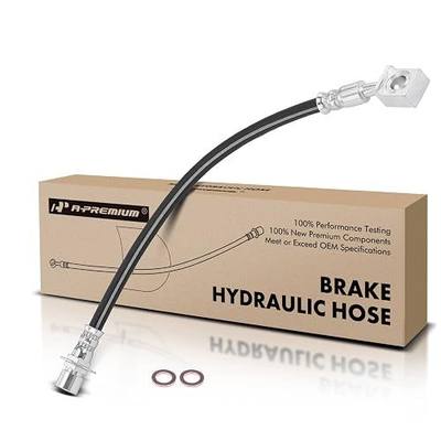 A-Premium Rear Left Brake Hydraulic Hose | Compatible with Chevy, GMC, Cadillac - Escalade (ESV)/Suburban 1500/Tahoe/Yukon 07-14, Escalade EXT/Yukon XL 1500, Avalanche