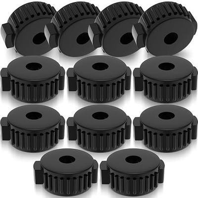 Zhengmy 12 Pcs Plastic Cymbal Nuts for Percussion Drum Kit, 8 mm Cymbal Mate rapid Release Topper for Percussion Replacement Parts Accessories