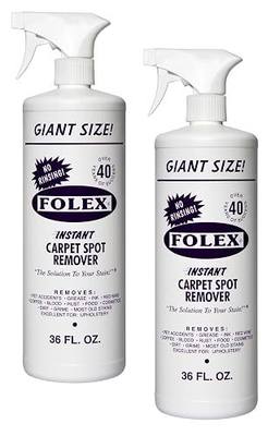 FOLEX Instant Carpet Spot Remover Carpet Cleaner - 32 oz - Removes Pet Accidents, Grease, Red Wine and More (Pack of 12)