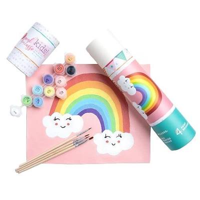 Pink Picasso Paint by Number Kit, Kids Age 5+, Beginners, 8x10, Rainbow | KIds Collection, Acrylic Paints & Brushes included, Pre-printed high quality canvas, DIY art kit, Gift-ready,