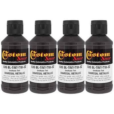 Custom Coat 3 Ounce (Charcoal Metallic Color) Urethane Tint Concentrate for Tinting Truck Bed Liner Coatings (Pack of 4) - Proportioned for Use in Most Tintable Bedliner and Epoxy Resins