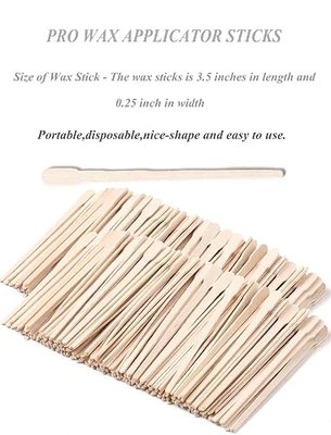 800Pcs Wooden Wax Sticks - HOOMBOOM Wax Spatulas - Eyebrow, Lip, Nose Small Waxing Applicator Sticks for Hair Removal and Smooth Skin - Spa and Home Usage