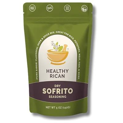 Healthy Rican Sofrito Spice Herb Seasoning Mixes Non GMO No MSG Preservatives Artificial Flavors No Red 40 Gluten Free Diabetes Low Sodium Keto Friendly Whole 30 Approved (Sofrito Large)