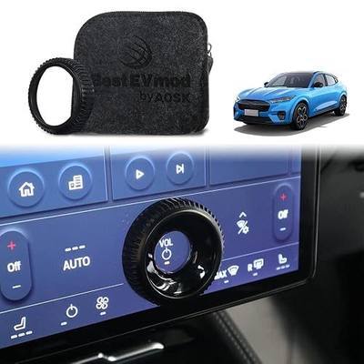 BestEvMod Volume Control Knob Metal Cover Compatible with Mach E Mach-E 2026 2025 2024 2023 2022 2021 Accessories Volume Switch Knob Metal Cover Zinc Alloy SNAP in Design (Volume, Black)