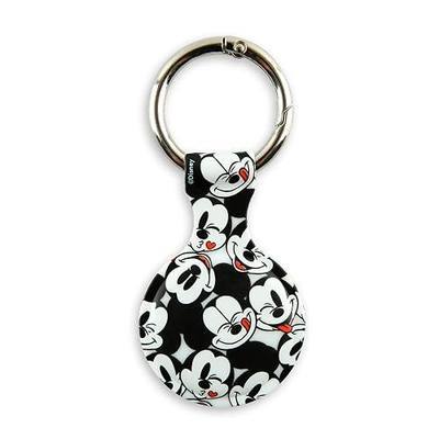 Disney Mickey Mouse Holder for Apple AirTag - Protective Tracker with Keychain for Dog, Bags, Keys - Disneyland Essentials