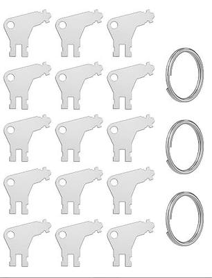 Paper Towel Dispenser Key, 15Pcs Universal Dispenser Key Compatible for Georgia Pacific Paper Towel and Toilet Paper Dispensers