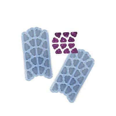 2PC Super Glossy Mini Cloud Studs Earrings Molds UV Resin Epoxy Crafting DIY Mold, Chocolate Silicone Mould For Cake Candy