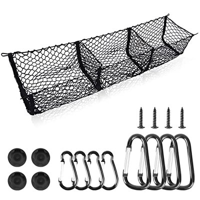 Truck Bed Cargo Net 59 Inch Fits Ford F-150 Chevy Silverado Dodge Ram