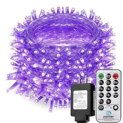 Solhice 60ft Black Light String Lights for Glow Party, 240 LEDs Blacklights Fairy Lights with Remote Plug in for Bedroom Birthday Party Fluorescent Poster Indoor Décor