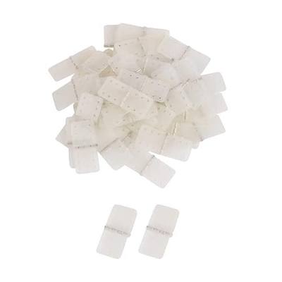 Mxfans 50Pcs 11 x 25 mm RC Airplane Plane Pinned Plastic Hinge RC Airplane Parts Replacement White