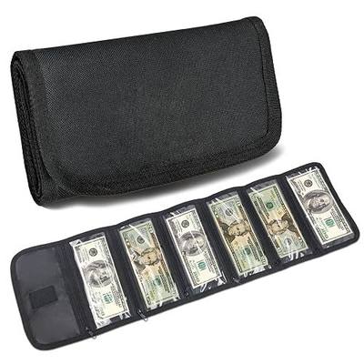 Money Organizer,Money Holder with Zipper Cash Envelopes | Money Bag Cash Organizer Cash Bag Budget Binder Money Saving Binder for Budgeting,Receipt and Tips,Holiday Shopping,Gifts