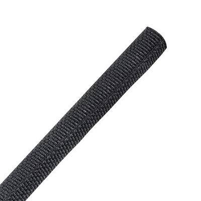 Automotive Mesh Woven Wire Sheathing Split Wire Loom 1/4"-18ft | Black Self-Wrapp Braided Cable Sleeves Wire Loom Tubing Cord Organize for Wires/Audio Video Cable/Multi-Cable Strings
