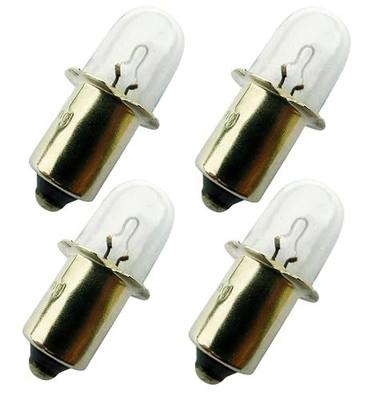 (4 Pcs) 18v Xenon Flashlight Bulb Replacement fits for Dewalt DW9083 DW908 DW919 DC509 RYOBI ONE+ Cordless, P703 / P704, P700 Series