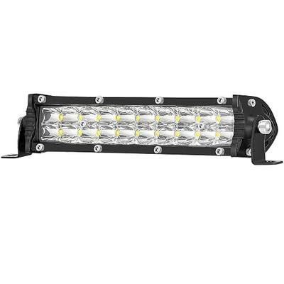 7 Inch Slim LED Light Bar for Truck Tractor, 12V-60V Small LED Work Light Pods Off Road Auxiliary Fog Lights 60W 6000lm, ATV Lawn Mower Golf Cart Pit Dirt Bike MTB eBike Mods Night Riding Headlight