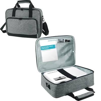 Boczif Projector Bag Carrying Case, Portable Storage Travel Case(Grey) | with Laptop Compartment & Adjustable Shoulder Strap for Mini Projector and Accessories