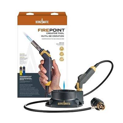 Bernzomatic FirePoint Creator Tool, Precision Flame Hand Torch for use with Bernzomatic MAP-Pro or Propane Fuel (Firepoint Tool) | Adjustable Precision Flame, 41 Hose, Fuel Stand and Torch Dock, Compatible with Map-Pro and 14.1/16 Propane, 3-Yr Warranty
