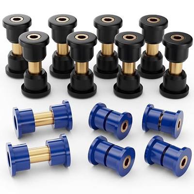 Panglong Front Lower Spring+Rear Leaf Spring+Upper A Arm Suspension for Club Car DS Polyurethane Bushings and Sleeves Kits Fit 1992-Up Golf Cart, Replace OEM 1016346 1016349 1016350 1015583 1012303