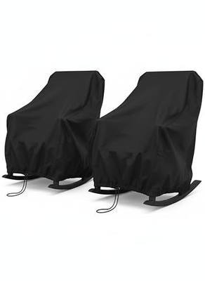 Patio Chair Covers Waterproof Patio Furniture Covers, 27.5"W x 32.5"D x 43"H for Outdoor Rocking Chair 2 Pack