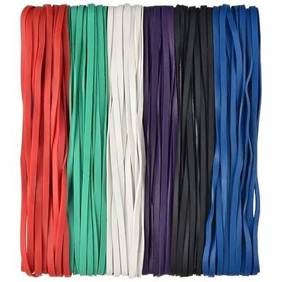 Coopay 120 Pieces Large Rubber Bands Bulk, 8 Inches Heavy Duty Strong Elastic Bands for Office Supply School Home, Securing Trash Can Garbage Cans, File Folders (Multicolor)