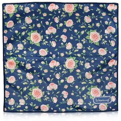 WESERWEF Design Microfiber Glasses Cleaning Cloth – Premium Cleaning Cloth for Eyeglasses, Screens, Tablets, Cameras & Lenses, 12" x 12", Ultra-Soft & Scratch-Free (Rose)