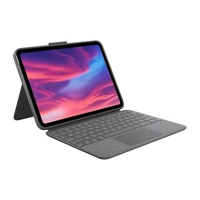 Logitech Combo Touch, Detachable iPad Keyboard Case 10th gen - Oxford Gray | Large Precision Trackpad, Full-Size Backlit Keyboard, Smart Connector Technology, A16 compatible