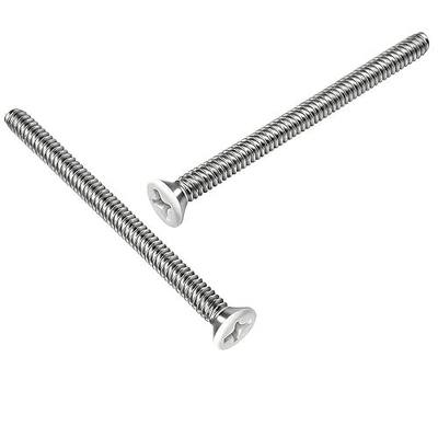 Extra Long Outlet Screws 40pcs 6-32 x 2 Inch White Painted Screws | 304 Stainless Steel White Outlet Screws Wall Plate Screws Electrical Outlets Sockets Switches Extender Screws Machine Screws