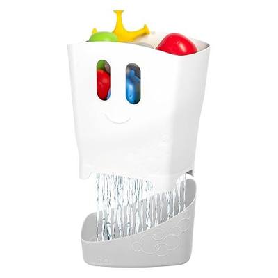 Ubbi Stand Up Bath Toy Storage Organizer, Gray | Bath Caddy with Removable Drying Rack Bin for Baby & Toddlers
