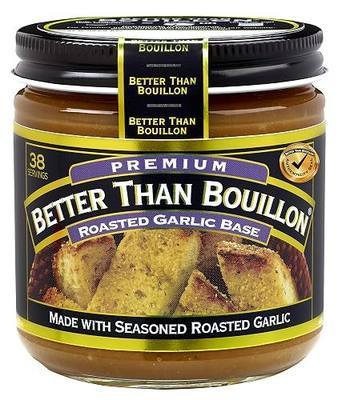 Better Than Bouillon Roasted Garlic Base 8 oz (Pack of 1) with Teaspoon Scoop with BTB Authenticity Seal