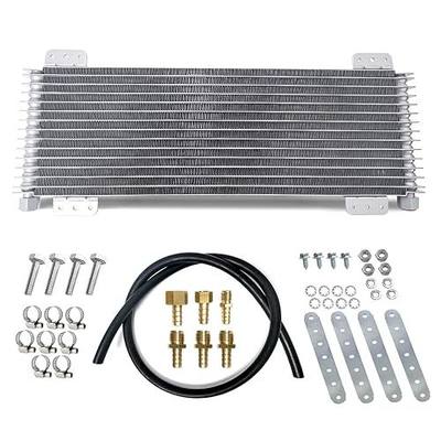Transmission Oil Cooler Kit 40K Low Pressure Drop Trans Cooler LPD47391 Compatible with Heavy Duty 40,000 GVW Max including Mounting Hardware, Towing Applications and Advanced Cooling Protection 47391