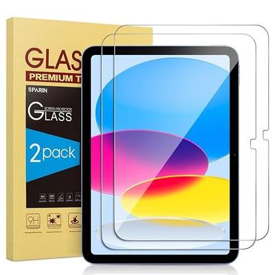 SPARIN Screen Protector for iPad A16 2025 11th (11 Inch) /10th Generation 2022 (10.9 Inch), 2 Pack Tempered Glass for iPad 11/10 Gen, Case Friendly, Anti-Scratch, Touch Sensitive