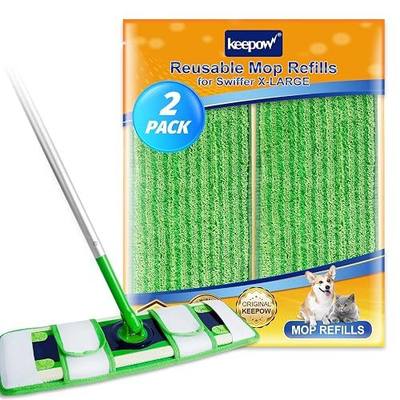 KEEPOW XL Mop Pads Dry Sweeping Cloths Compatible with Swiffer XL Mops