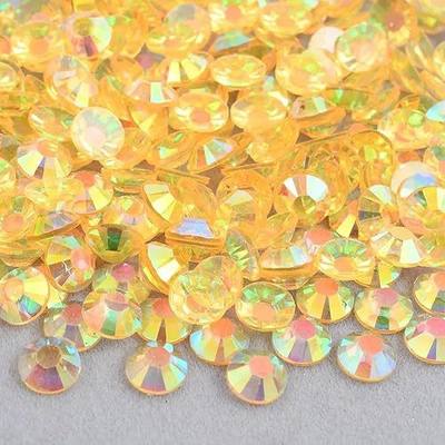 1000PCs 6mm Resin Jelly AB Topaz Soho Chips rho-Cubes for Crafts