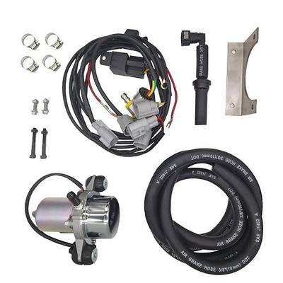 TMaster 12V Brake Booster Vacuum Pump kit - "Plug and Play" w/installation kit,Quiet high-performance 18'' to 25'' electric vacuum pump for brake booster