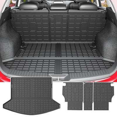 powoq Cargo Mat Compatible with 2017-2022 Mazda CX5 Trunk Mat Cargo Liner Backrest Trunk Liner TPE Replacement for 2017-2022 Mazda CX-5 Accessories (Trunk Mat+Backrest Mats)