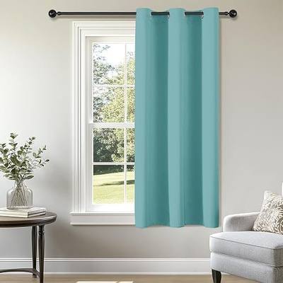 ChrisDowa Small Window Curtains 40 Inches Long for Bedroom Door Curtain