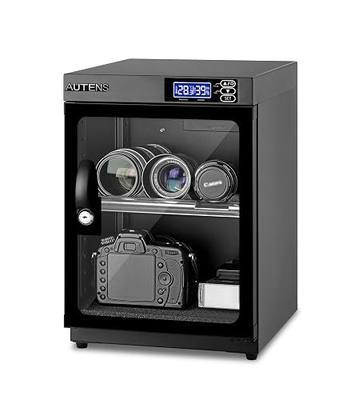 30L Dehumidifying Dry Cabinet Box, Digital Control Noiseless and Energy Saving, for DSLR SLR Camera Lens and Electronic Equipment Storage,Temperature Humidity LED Dual Screen