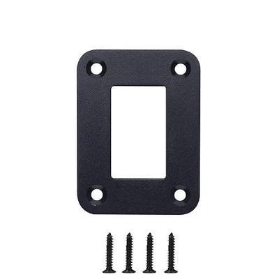 MIIGII Switch Panel, 1 Gang Rocker Toggle Switch Aluminum Housing Bracket for Car Truck Marine Boat RV Vehicle, Waterproof Panel