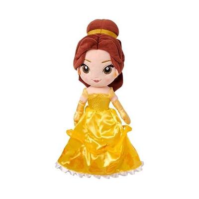 Disney Store Official Princess Belle Plush Doll - Soft Plushy with Embroidered Features - Princess Toys, Disney Dolls & Stuffed Animals - Beauty and the Beast Toys - 14 Inches