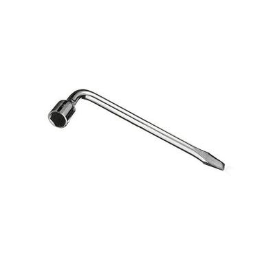 22mm Car Spare Tire Wrench, L-type Hexagon Slotted End Socket Repair Tool Car Spare Tire Lug Wrench for Jack