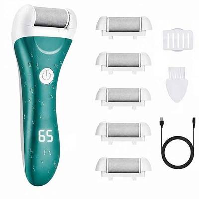 Callus Remover for Feet, Nicebirdie Electric Foot File Callus Removers Rechargeable Waterproof Pedicure Tools Foot Scrubber Shaver Feet Care Tool for Cracked Heels Dead Skin (Green)
