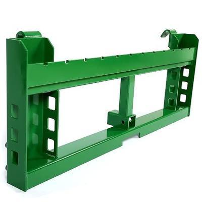 HECASA Pallet Fork Frame Attachments Compatible with John Deere Loaders 200 300 400 500 Series Skid Steer Receiver Hitch Rated 3000 LB