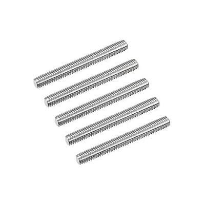 MECCANIXITY Fully Threaded Rod M6 x 50mm 1mm Thread Pitch 304 Stainless Steel Right Hand Threaded Rods Bar Studs 5 Pack