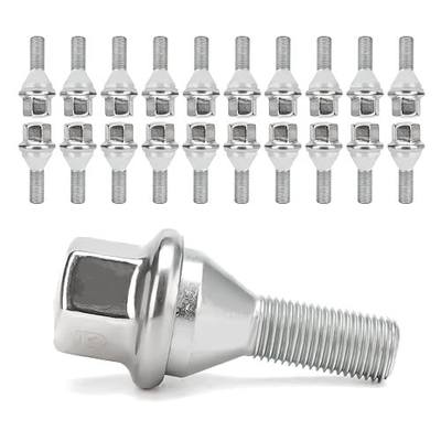 20pcs Wheel Lug Bolts M12x1.25 for 2014-2022 Jeep Cherokee, Upgrade 19mm Hex Length 28mm, Replace# 611-005 Compatible with Dodge Dart, Compass, Renegade, Chrysler