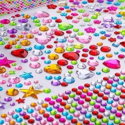 Gem Stickers, 1510pcs Rhinestone Stickers for Crafts, Self Adhesive Jewel Stickers, Acrylic Bling Gems Jewels Stickers for Crafts, Stick on Gems for DIY, Crafts, Craft Supplies for Kids | Self Adhesive, Acrylic,Bling, for DIY, Craft Supplies for Kids