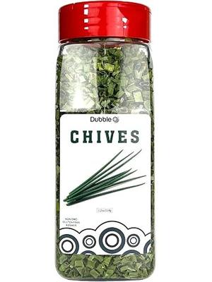 Dried Chives - 1.2 oz - Non GMO, Kosher, Halal, and Gluten Free - Dubble O Brand