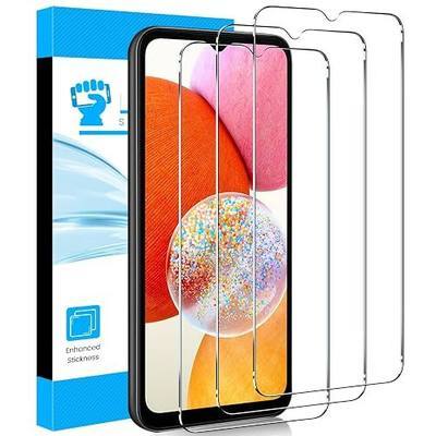 LYWHL 3 Pack for Samsung Galaxy A14 5G Screen Protector, Tempered Glass HD Clear 9H Hardness Protective Film for Galaxy A14, Anti-Scratch Bubble Free Easy Install Case Friendly - Transparent