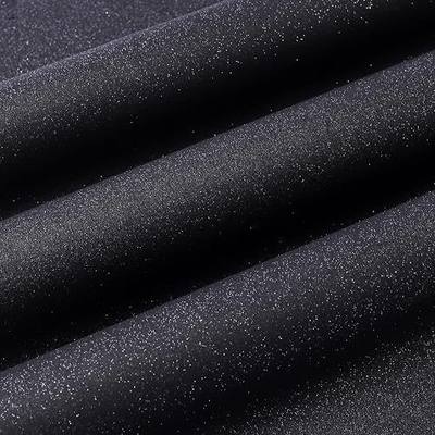Wooqu Book Cloth, Fabric Surface and Paper Backed, Easy to Use, Strong, 17x29”, for Book Binding, Glitter Black
