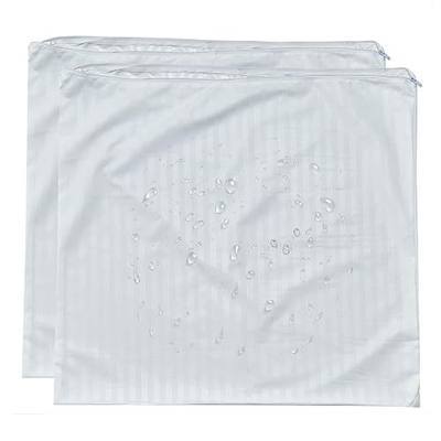 Kingnex Feather Proof Euro Pillow Protectors 24x24 Set of 2 Waterproof Cover for Goose Down Square Throw Pillows 2 Pack