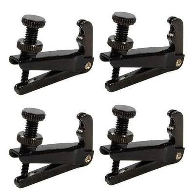 KAIY Violin Fine String Fine Adjuster Tuner for 3/4 4/4 Violin | Metal String Spinner Adjuster Replacement, Universal Fine Tuner for Violin Tailpiece, Violin Repair Parts Accessories 4 Pcs