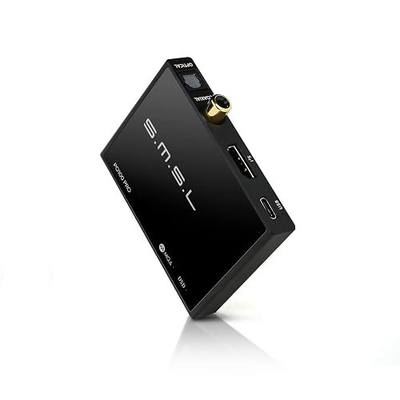 SMSL PO100 PRO MQA DDC XMOS XU316 Digital to Analog Audio Converter, Type-C USB Input IIS/Optical/Coaxial Output Mini Portable USB Interface for Phone/PS5/Switch/TV